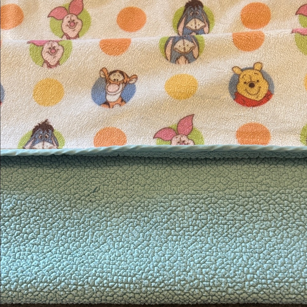 Disney Winnie the Pooh Piglet Eeyore, Tigger, fleece Baby Blanket - Picture 4 of 4